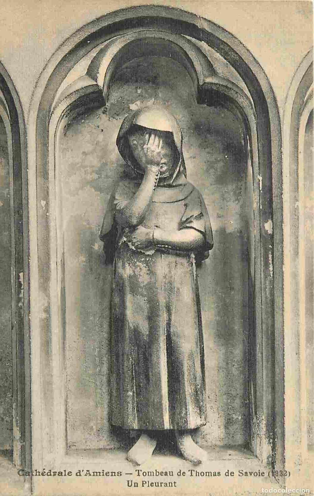Postkarten: France - 80 - Amiens - int&eacute;rieur de la Cath&eacute;drale Notre Dame - Tombeau de Thomas de Savoie - Un Pleu