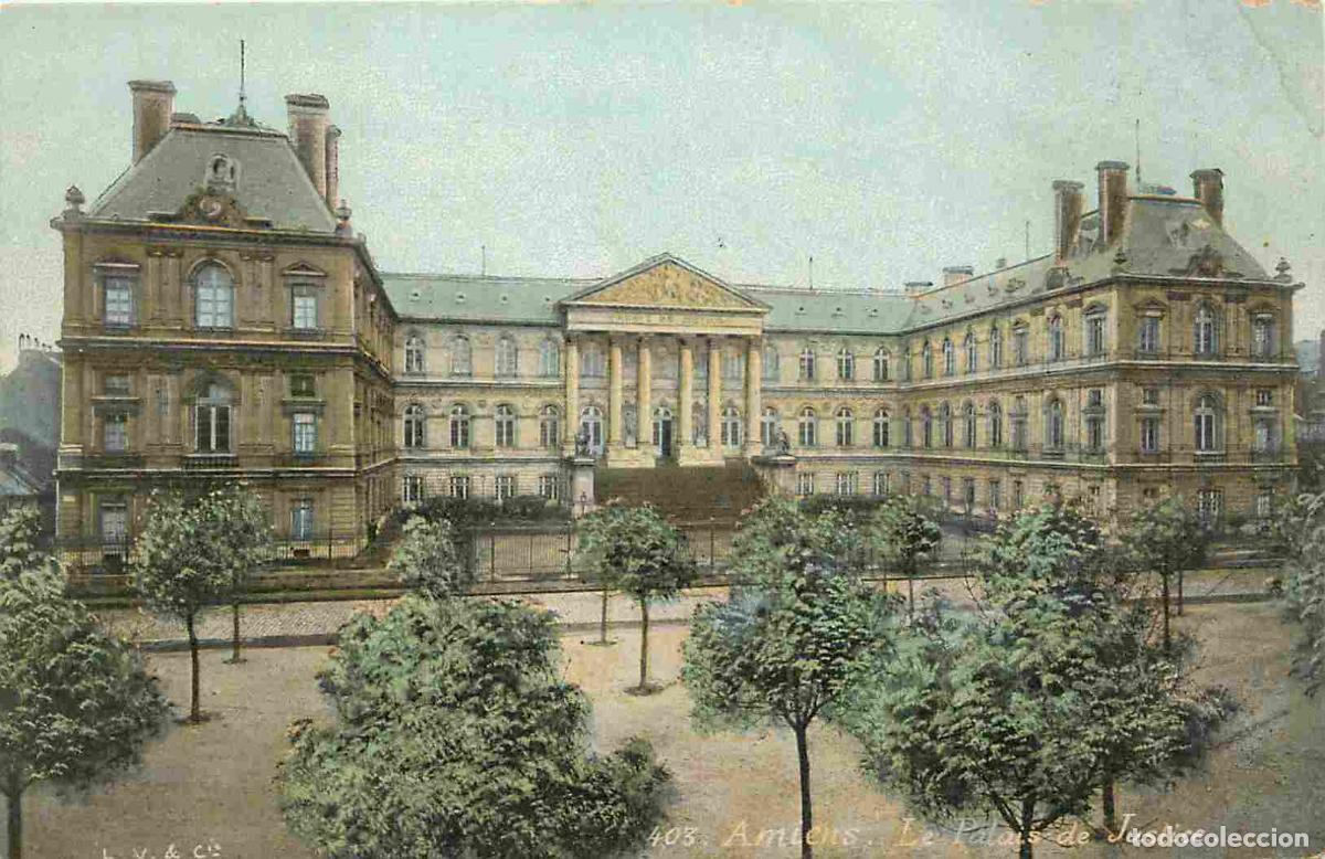 Postkarten: France - 80 - Amiens - Le Palais de Justice - Coloris&eacute;e - CPA - Voir Scans Recto-Verso