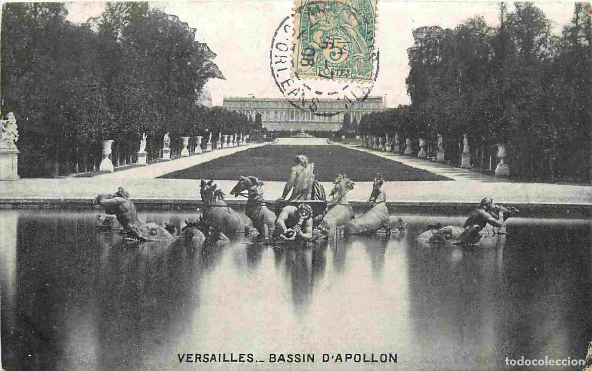 Postkarten: France - 78 - Versailles - Bassin d'Apollon - CPA - Oblit&eacute;ration ronde de 1906 - Voir Scans Recto-Ve
