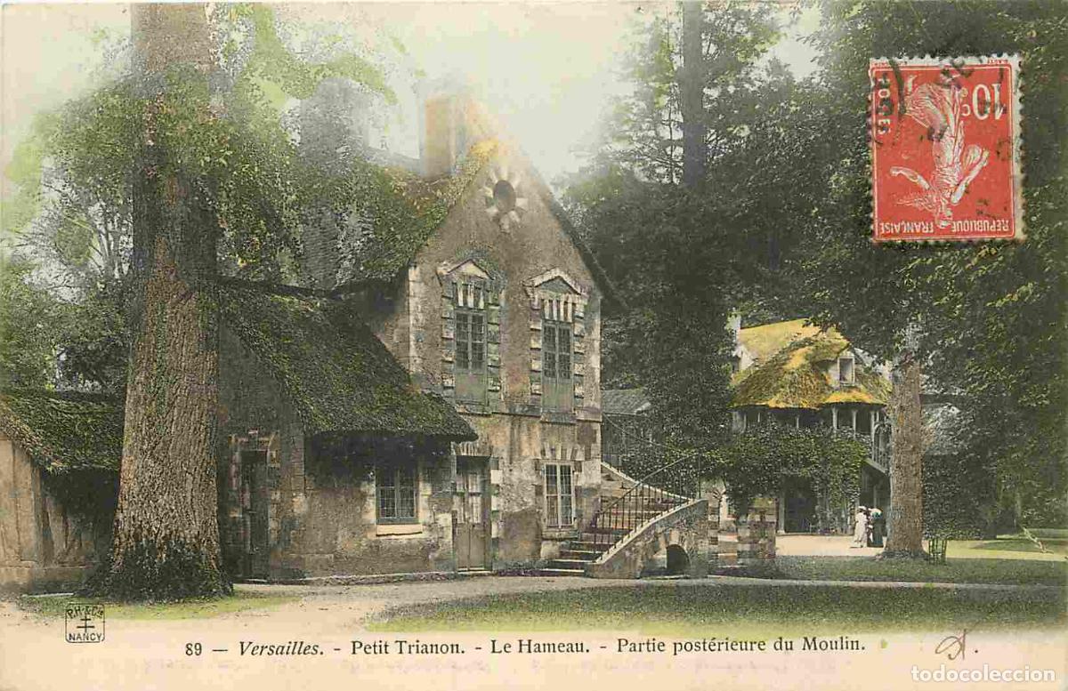 Postkarten: France - 78 - Versailles - Le Petit Trianon - Le Hameau - Partie post&eacute;rieure du Moulin. - Coloris&eacute;e