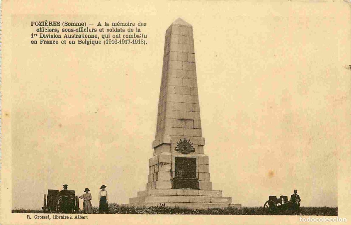 Postkarten: France - 80 - Pozi&egrave;res - Monument &agrave; la m&eacute;moire des officiers sous-officiers et soldats de la 1e Divi