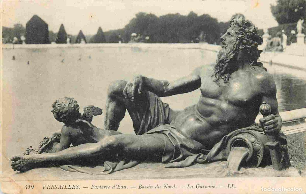 Postkarten: France - 78 - Versailles - Parterre d'Eau - Bassin du Nord - La Garonne - Art Statue - CPA - Etat pl