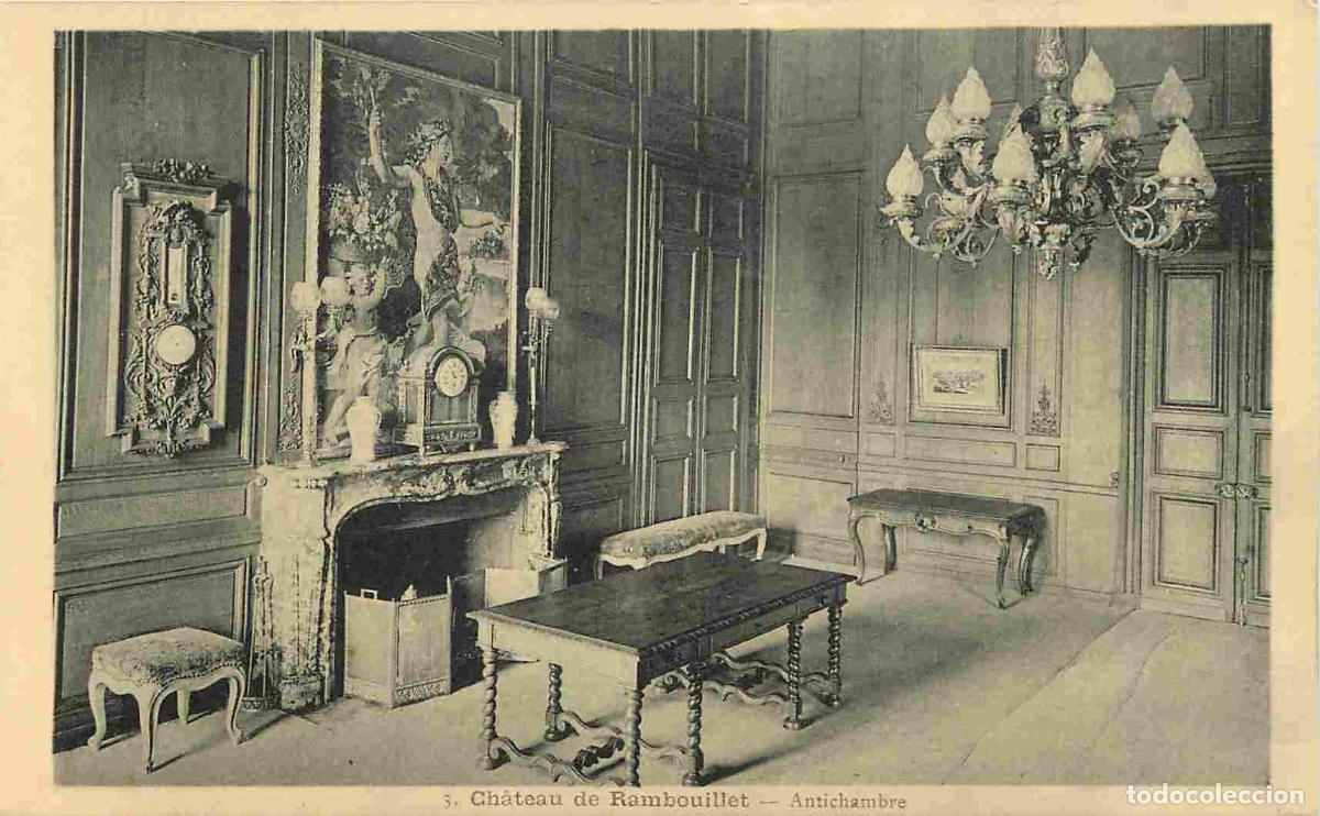 Postkarten: France - 78 - Rambouillet - int&eacute;rieur du Ch&acirc;teau - Antichambre - CPA - Etat Carte provenant d'un Car