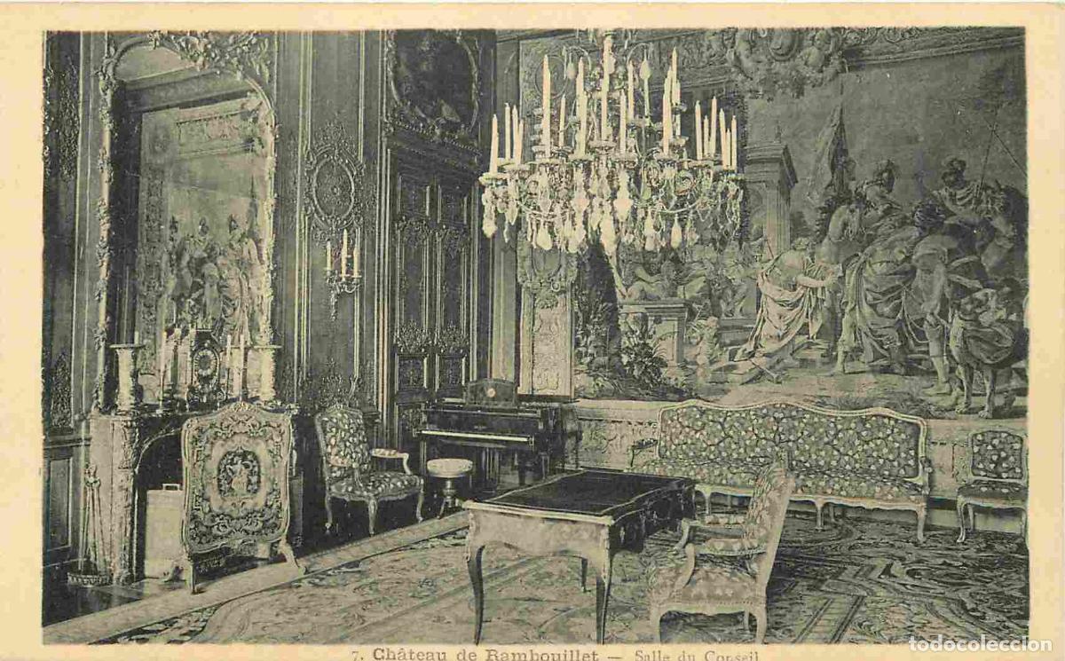 Cartes Postales: France - 78 - Rambouillet - int&eacute;rieur du Ch&acirc;teau - Salle du Conseil - CPA - Etat Carte provenant d'u