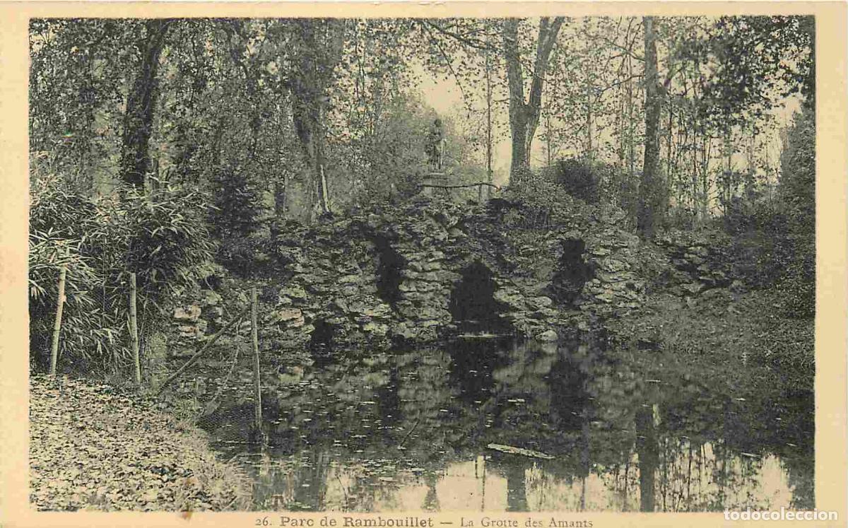 Cartes Postales: France - 78 - Rambouillet - Le Parc - La Grotte des Amants - CPA - Etat Carte provenant d'un Carnet