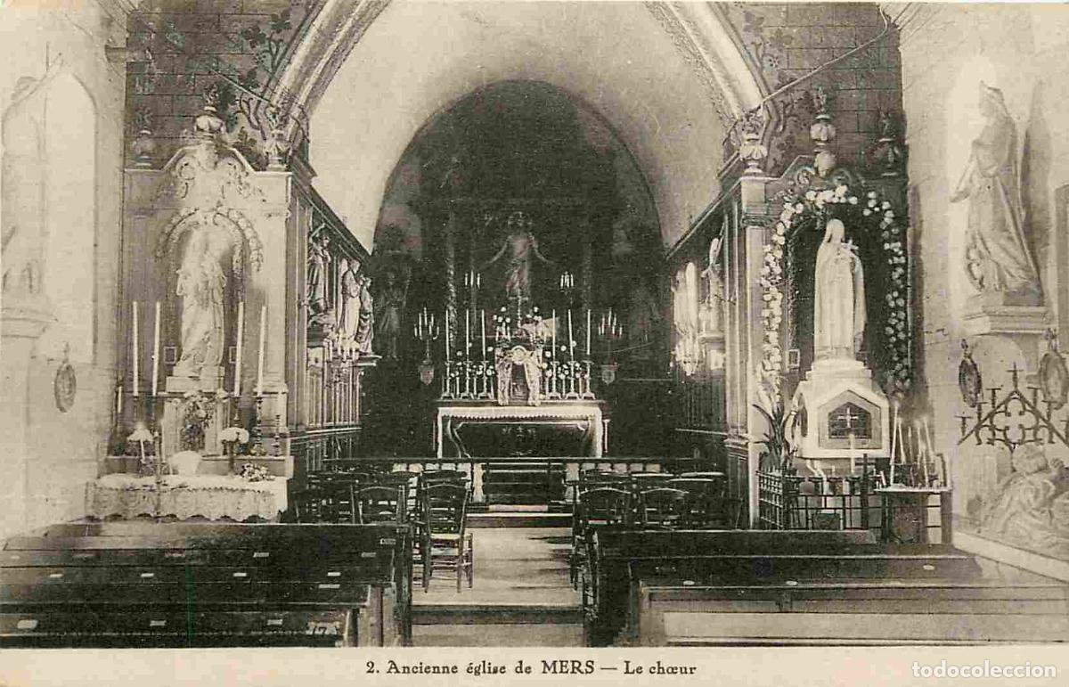Cartes Postales: France - 80 - Mers les Bains - int&eacute;rieur de l'ancienne Eglise - Le Ch�ur - Correspondance - CPA - Vo