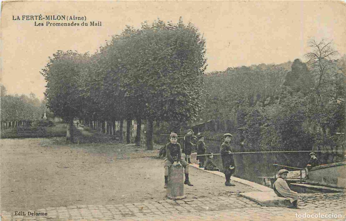 Cartoline: France - 02 - La Fert&eacute; Million - Les Promenades du Mail - Anim&eacute;e - Enfants - Correspondance - CPA -
