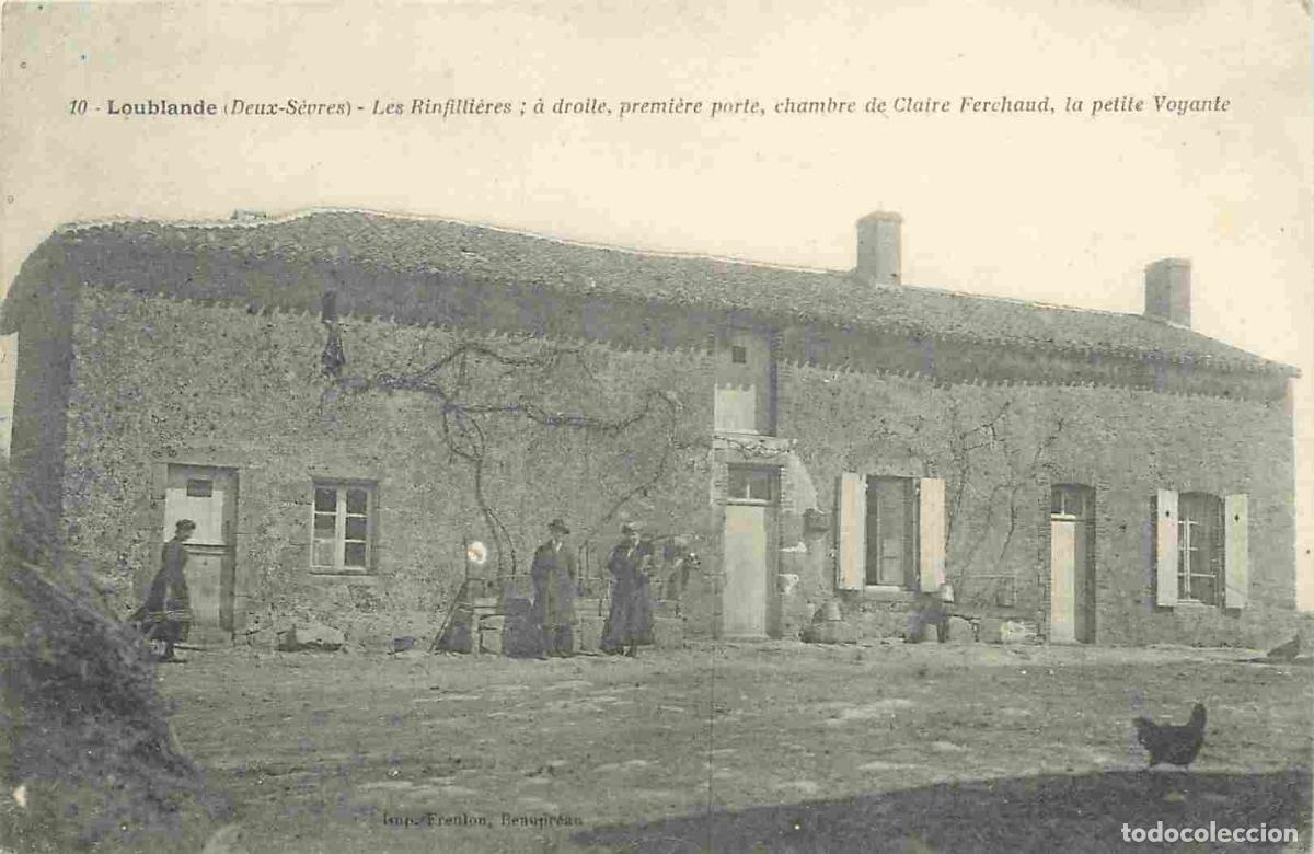 Cartoline: France - 79 - Loublande - Les Rinfilli&egrave;res - &agrave; droite premi&egrave;re porte chambre de Claire Ferchaud la p