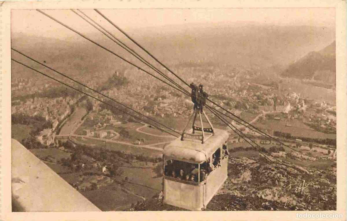 Cartoline: France - 65 - Lourdes - T&eacute;l&eacute;f&eacute;rique du B&eacute;out - Vue plongeante sur la ville - CPA - Voir Scans Recto-