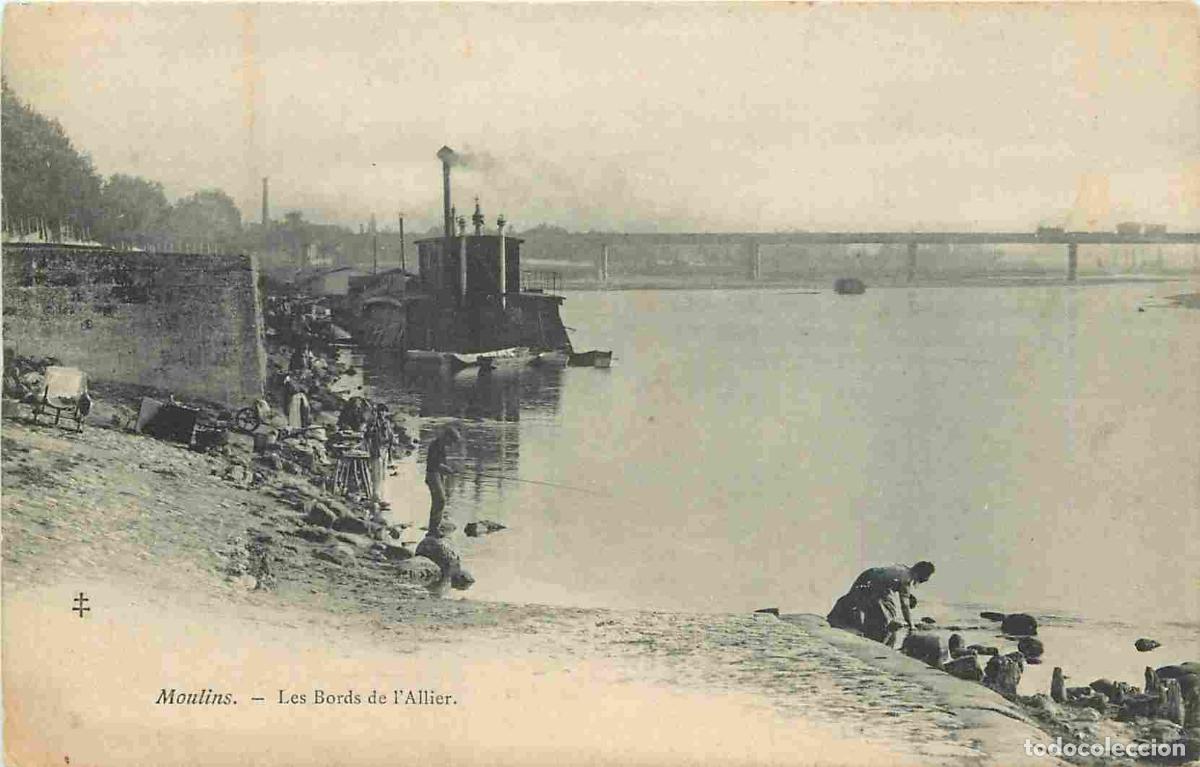 Postais: France - 03 - Moulins - Les Bords de l'Allier - Anim&eacute;e - Laveuses - Lavendi&egrave;res - CPA - Voir Scans R