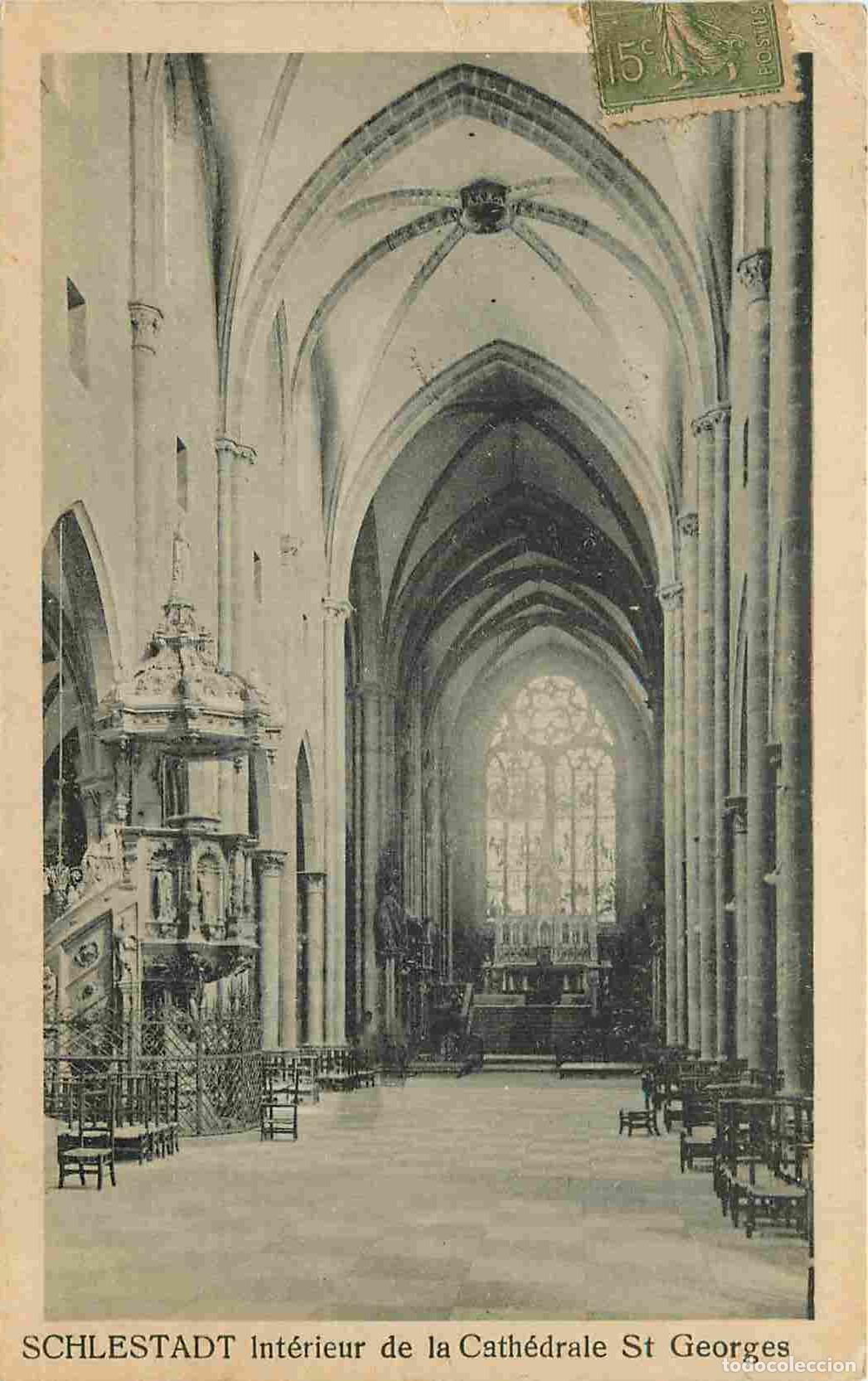 Postkarten: France - 67 - Selestat - Schlestadt - Int&eacute;rieur de la Cath&eacute;drale St Georges - CPA - Oblit&eacute;ration ron
