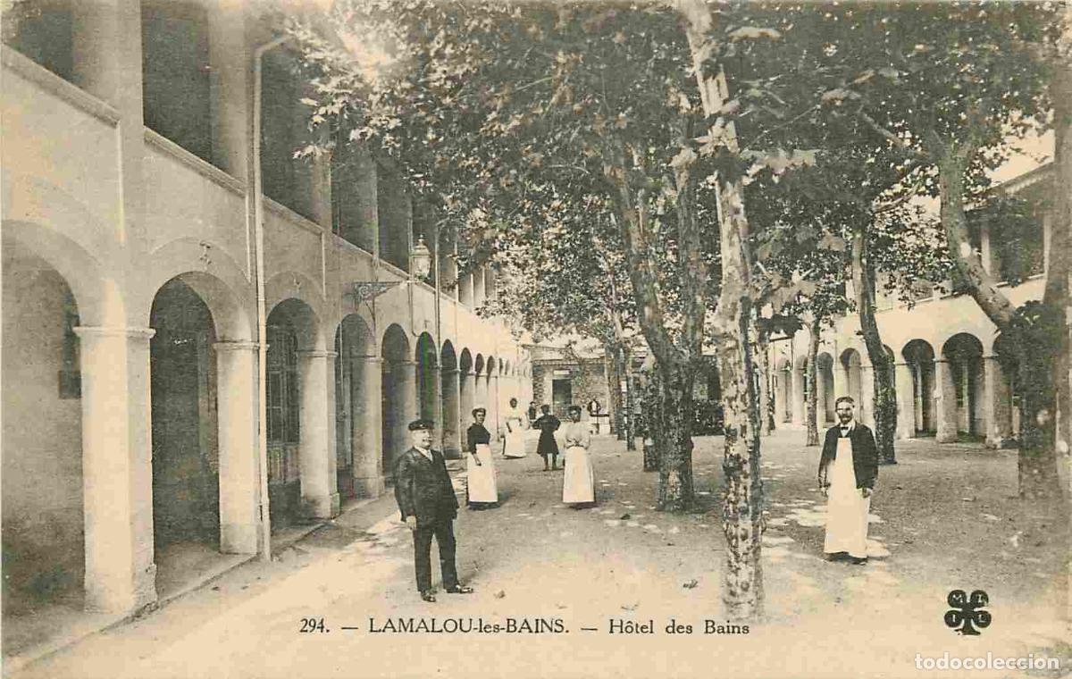 Postkarten: France - 34 - Lamalou les Bains - H&ocirc;tel des Bains - Anim&eacute;e - CPA - Voir Scans Recto-Verso