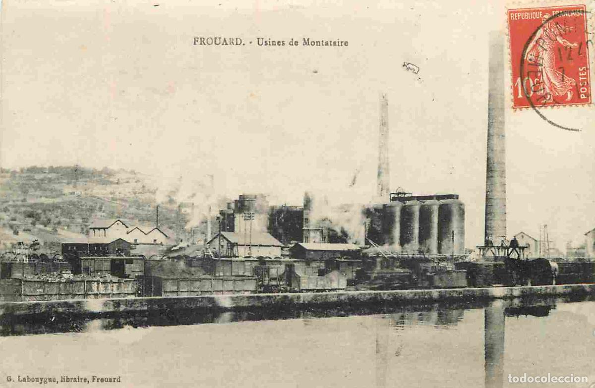 Postkarten: France - 54 - Frouard - Usines de Montataire - CPA - Oblit&eacute;ration ronde de 1919 - Voir Scans Recto-V
