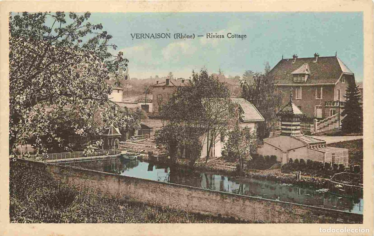 Postkarten: France - 69 - Vernaison - Riviera Cottage - Coloris&eacute;e - Correspondance - CPA - Oblit&eacute;ration ronde de