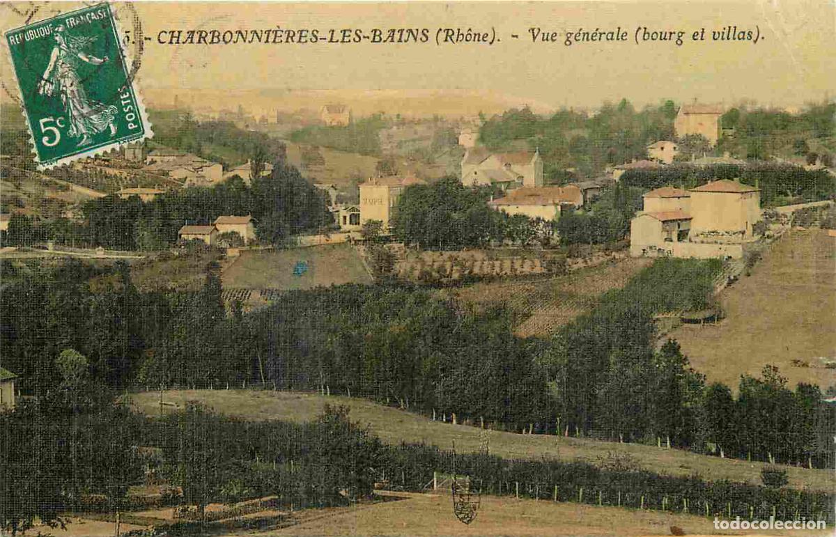 Postcards: France - 69 - Charbonni&egrave;res les Bains - Vue G&eacute;n&eacute;rale - Bourg et Villas - Coloris&eacute;e - CPA - Oblit&eacute;rat