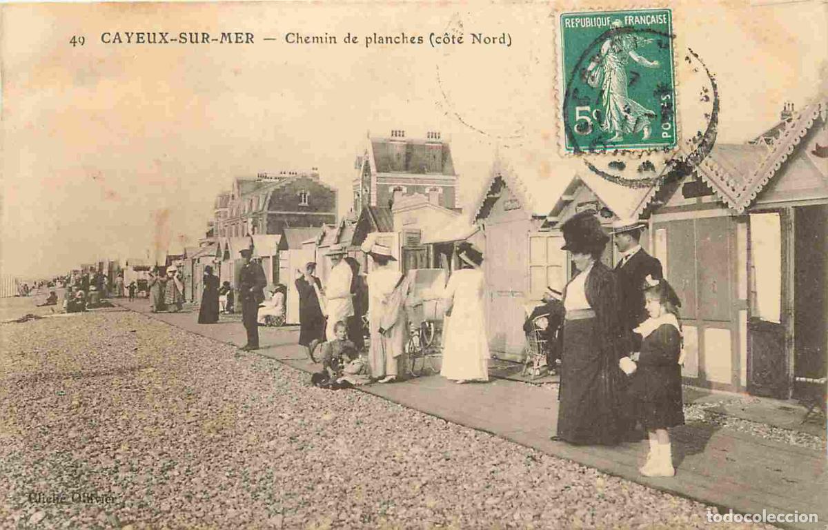 Postcards: France - 80 - Cayeux sur Mer - Chemin de planches c&ocirc;te Nord - Anim&eacute;e - CPA - Oblit&eacute;ration ronde de 1