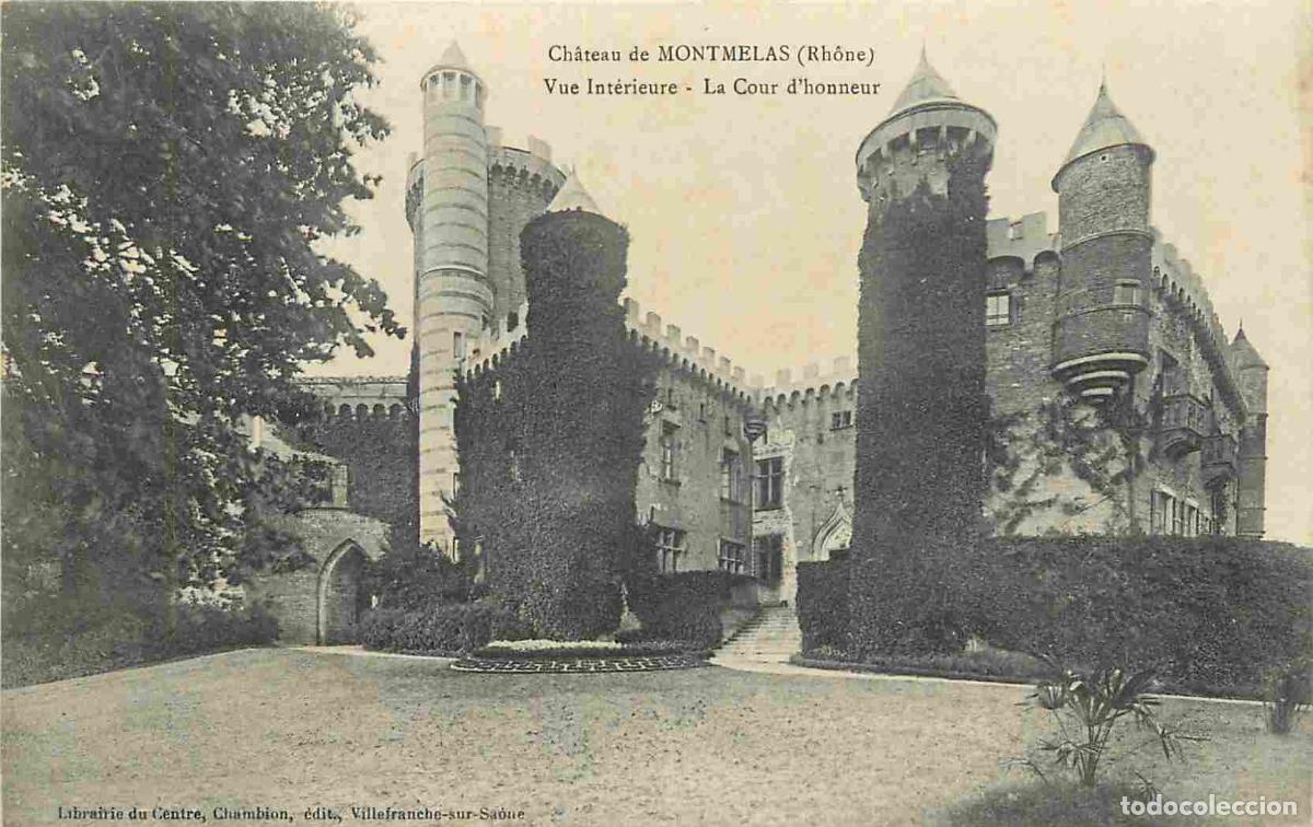 Postais: France - 69 - Montmelas-Saint-Sorlin - Ch&acirc;teau de Montmelas - Vue int&eacute;rieure - La Cour d'honneur - C