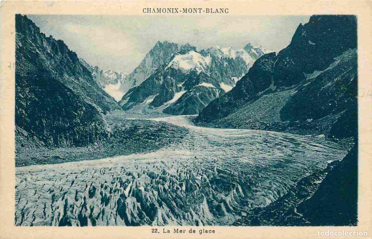 Postkarten: France - 74 - Chamonix - Mont Blanc - La Mer de glace - CPA - Oblit&eacute;ration ronde de 1933 - Voir Scan