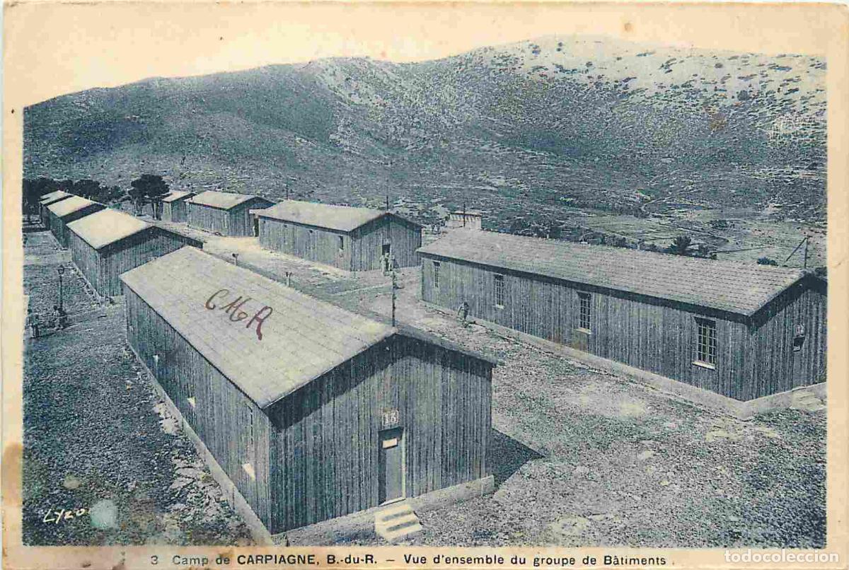 Postkarten: France - 13 - Camp de Carpiagne - Vue d'ensemble du groupe de B&acirc;timents - Correspondance - CPA - Voi