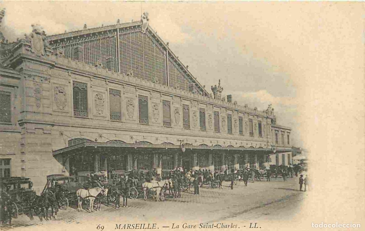 Postkarten: France - 13 - Marseille - La Gare Saint Charles - Anim&eacute;e - Pr&eacute;curseur - CPA - Voir Scans Recto-Verso