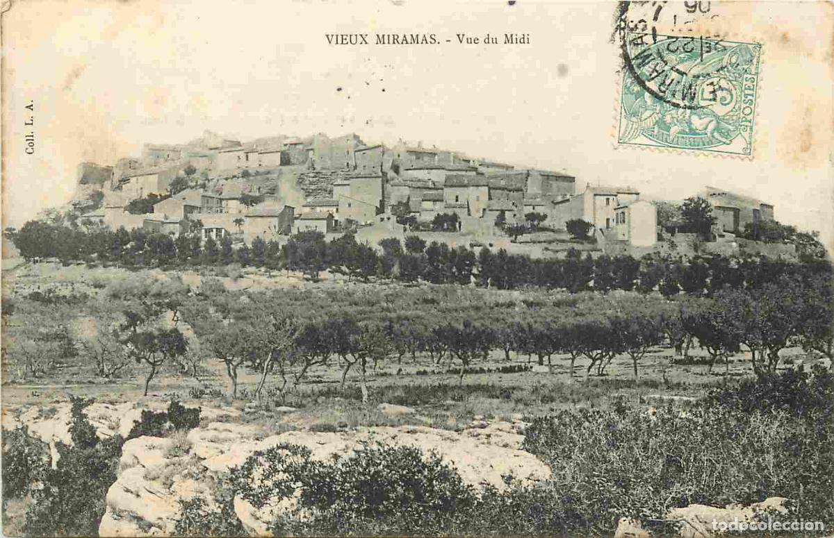 Postkarten: France - 13 - Miramas - Vieux Miramas - Vue du Midi - CPA - Oblit&eacute;ration ronde de 1906 - Voir Scans