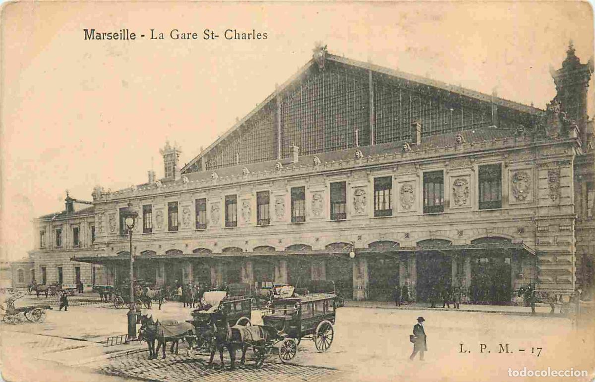 Postkarten: France - 13 - Marseille - La Gare Saint Charles - Anim&eacute;e - CPA - Oblit&eacute;ration ronde de 1906 - Voir S