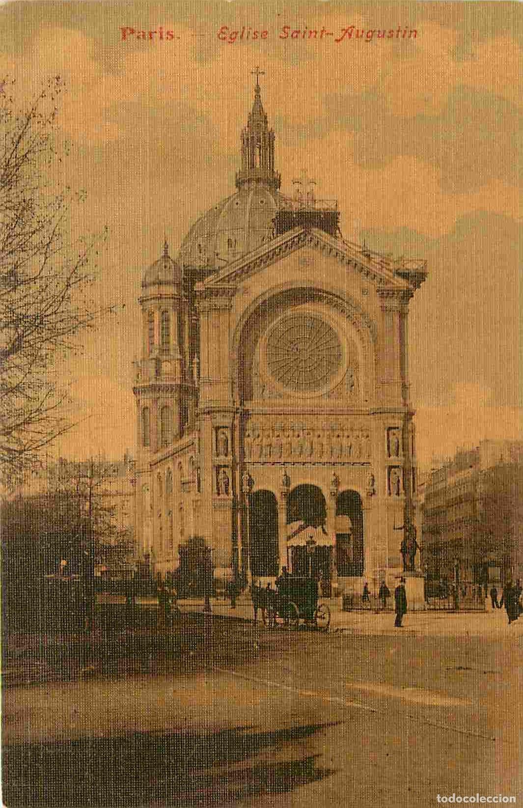 Postkarten: France - 75 - Paris - Eglise Saint Augustin - Anim&eacute;e - Carte Gaufr&eacute;e - CPA - Voir Scans Recto-Verso