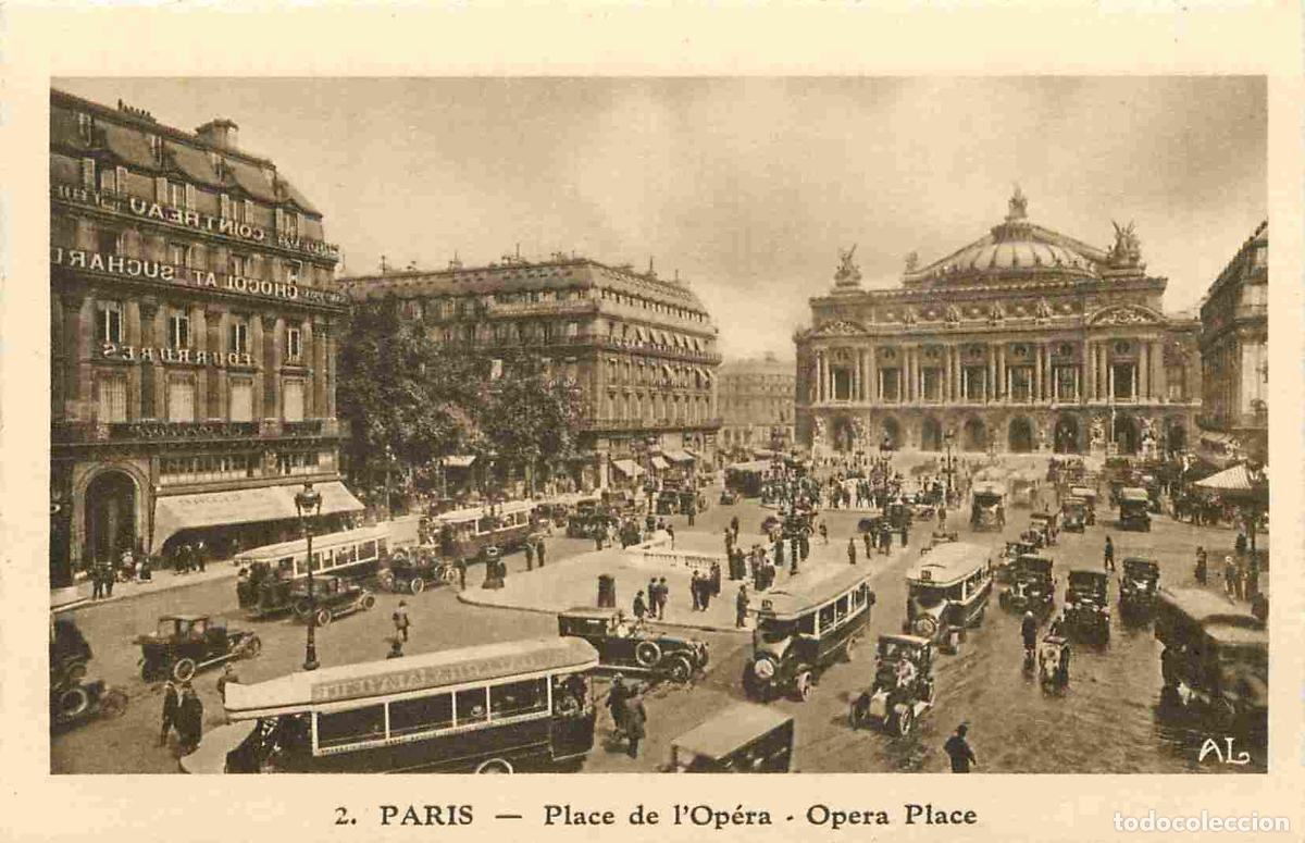 Postcards: France - 75 - Paris - Place de l'Op&eacute;ra - Anim&eacute;e - Automobiles - Omnibus - CPA - Voir Scans Recto-Ver