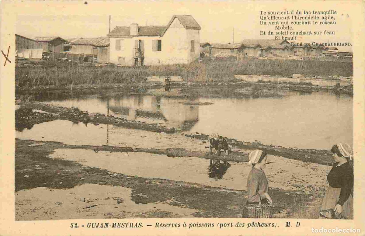 Postcards: France - 33 - Gujan Mestras - R&eacute;serves &agrave; poissons - Port des p&ecirc;cheurs - Anim&eacute;e - Correspondance - CP