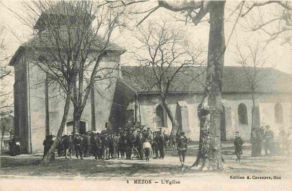 Postcards: France - 40 - M&eacute;zos - L'Eglise - Anim&eacute;e - CPA - Carte Neuve - Voir Scans Recto-Verso