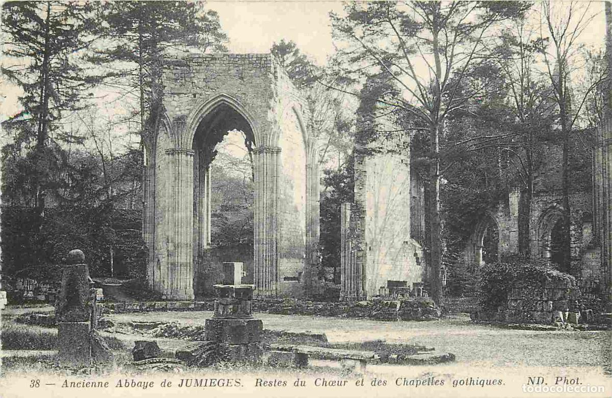 Cartoline: France - 76 - Jumieges - Abbaye de Jumi&egrave;ges - Restes du Ch�ur et des Chapelles gothiques - CPA - Voi