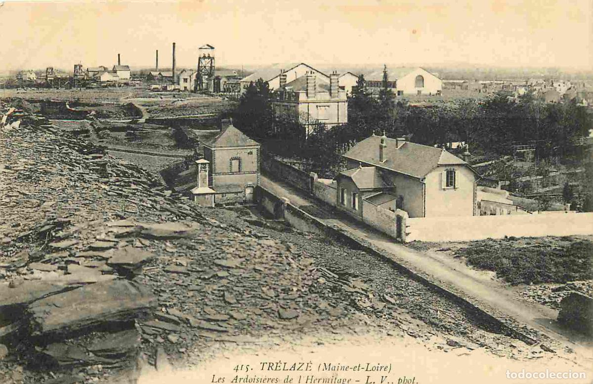 Cartoline: France - 49 - Tr&eacute;laz&eacute; - Les Ardoisi&egrave;res de l'Hermitage - Correspondance - CPA - Voir Scans Recto-Ver