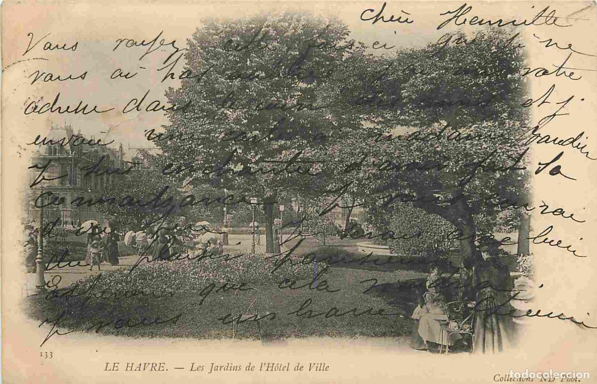 Cartoline: France - 76 - Le Havre - Les Jardins de l'H&ocirc;tel de Ville - Anim&eacute;e - Pr&eacute;curseur - CPA - Oblit&eacute;ration