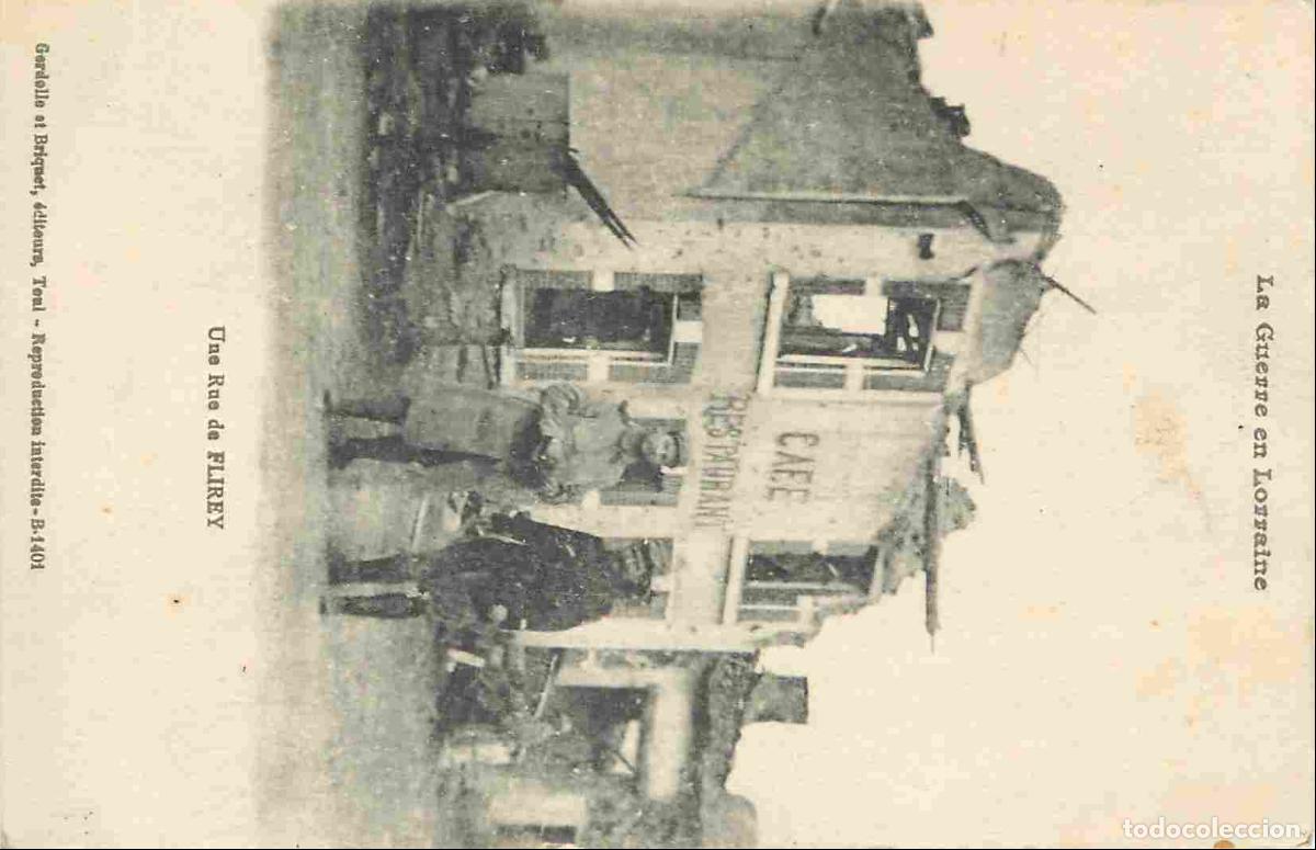 Cartes Postales: France - 54 - Flirey - Une rue de Flirey - Anim&eacute;e - Soldats - Correspondance - CPA - Voyag&eacute;e en 1918