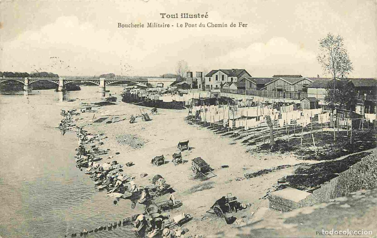 Postkarten: France - 54 - Toul - Boucherie Militaire - Le Pont du Chemin de Fer - Anim&eacute;e - CPA - Oblit&eacute;ration ro