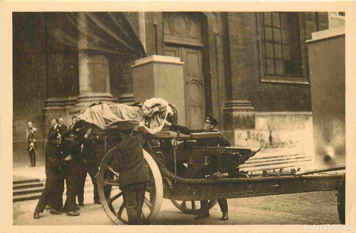Postkarten: France - 54 - Nancy - Obs&egrave;ques Nationales du Mar&eacute;chal Lyautey le 2 Aout 1934 - Le Corps sortant de l