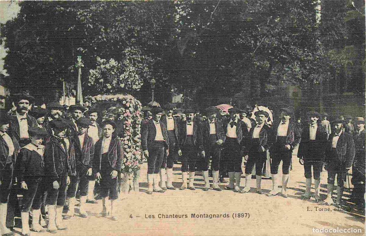 Postkarten: France - 65 - Hautes Pyr&eacute;n&eacute;es - Les Chanteurs Montagnards - 1897 - Anim&eacute;e - Folklore - Sc&egrave;ne et Type