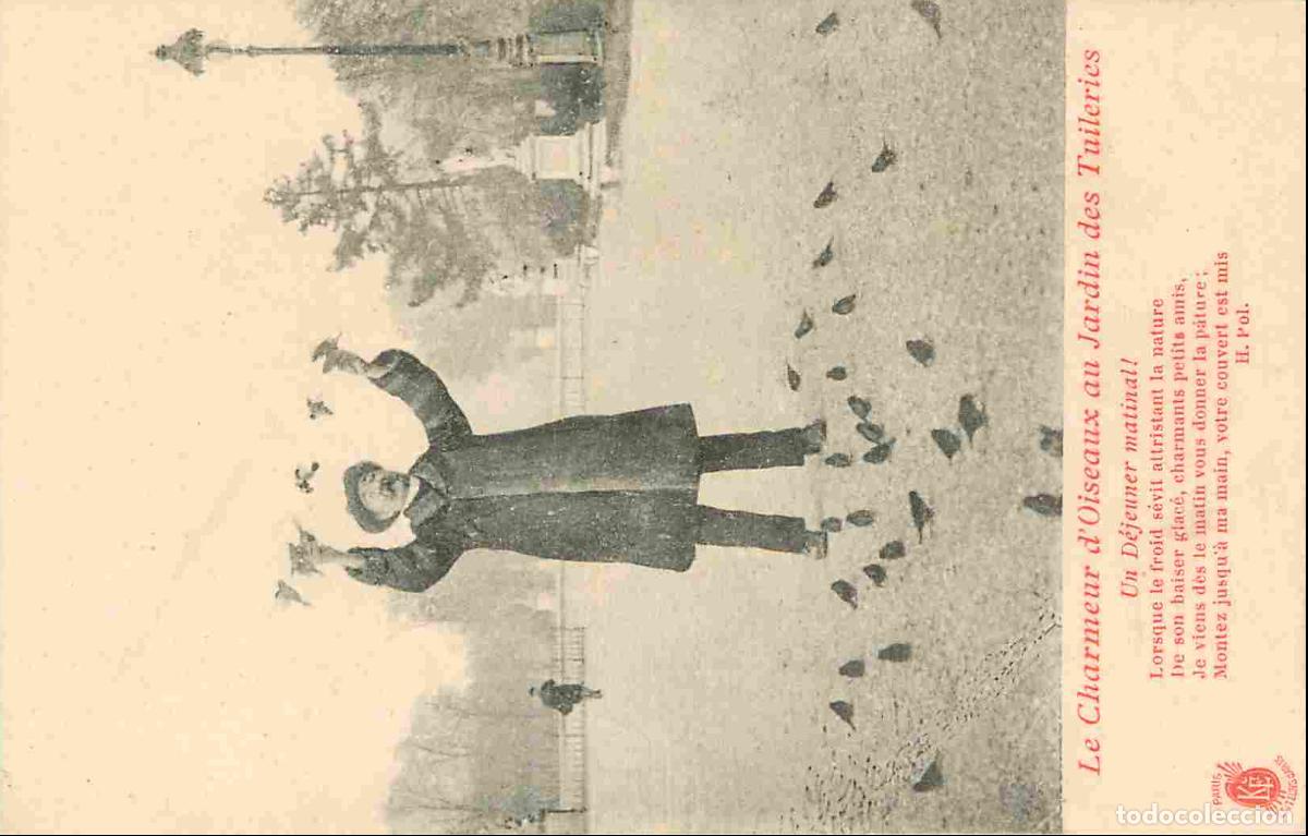 Cartes Postales: France - 75 - Paris - Le Charmeur d'Oiseaux au Jardin des Tuileries - Anim&eacute;e - CPA - Voir Scans Rect