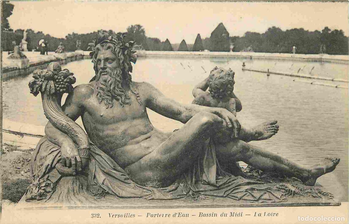 Postais: France - 78 - Versailles - Parterre d'Eau - Bassin du Midi - La Loire - Art Statue - CPA - Voir Scan