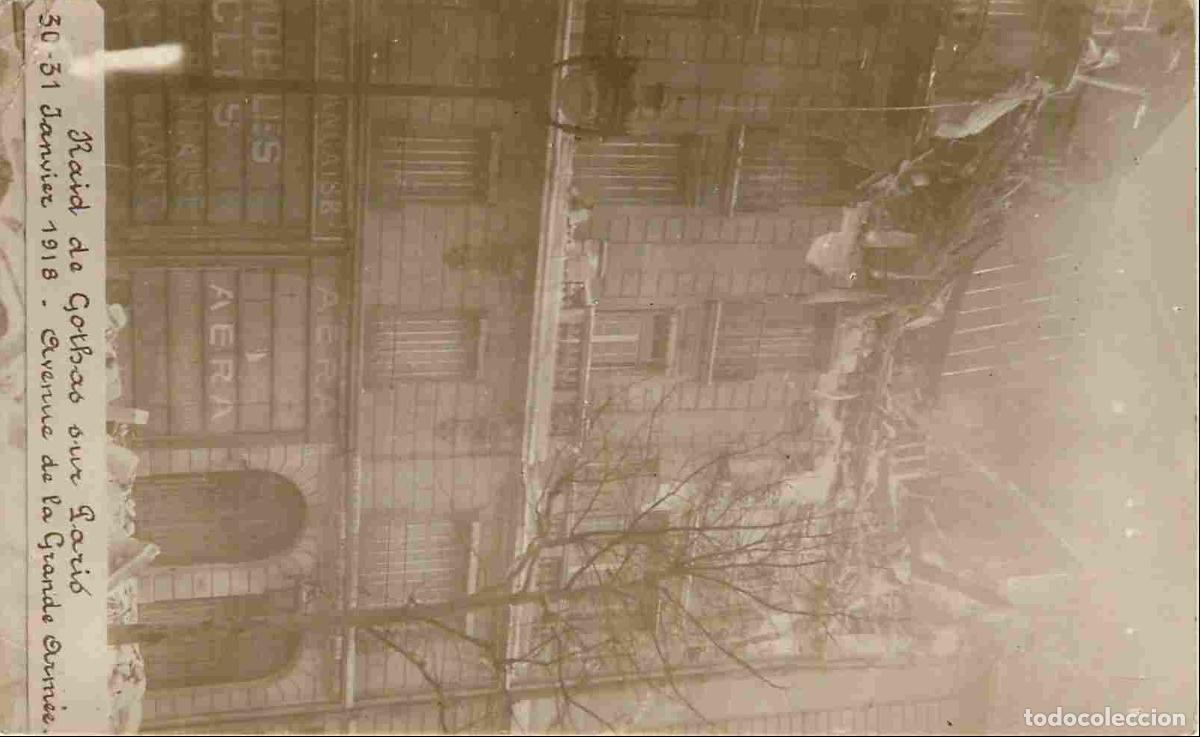 Cartoline: France - 75 - Paris - Raid de Gothas sur Paris 30 31 janvier 1918 Avenue de la Grande Arm&eacute;e - Carte