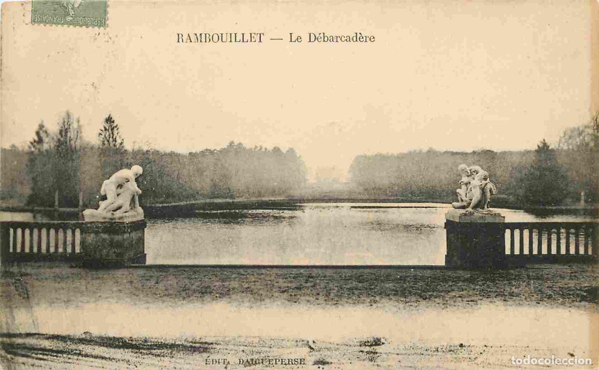 Cartoline: France - 78 - Rambouillet - Le D&eacute;barcad&egrave;re - Correspondance - CPA - Oblit&eacute;ration ronde de 1924 - Voi