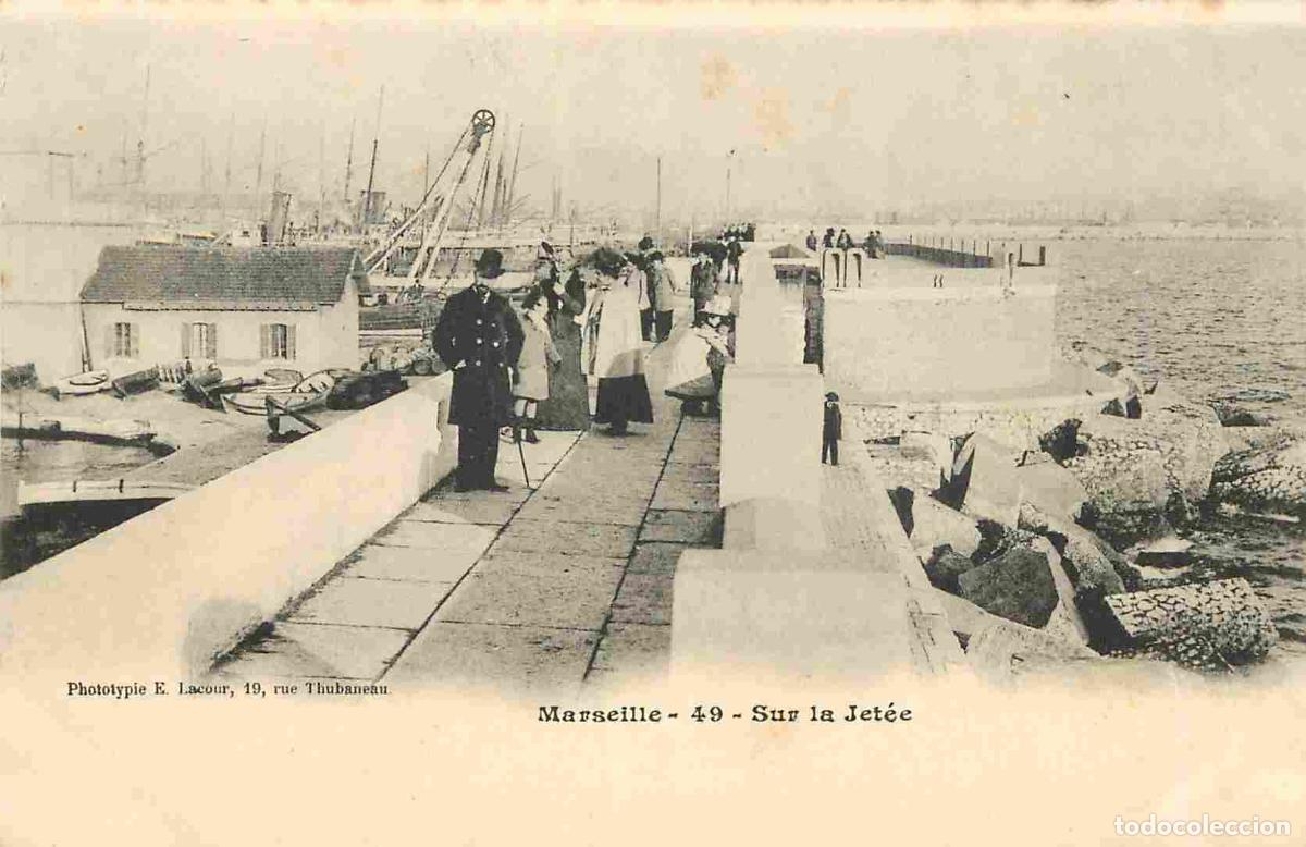 Postales: France - 13 - Marseille - Sur la Jet&eacute;e - Anim&eacute;e - Pr&eacute;curseur - CPA - Voir Scans Recto-Verso