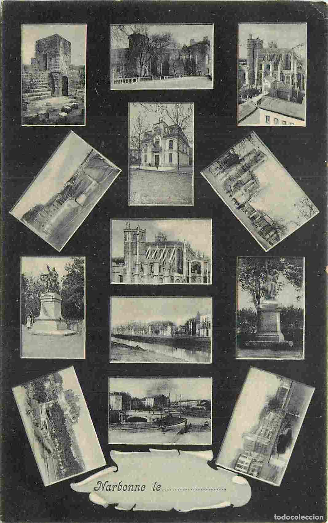 Postkarten: France - 11 - Narbonne - Multivues - CPA - Oblit&eacute;ration ronde de 1905 - Voir Scans Recto-Verso