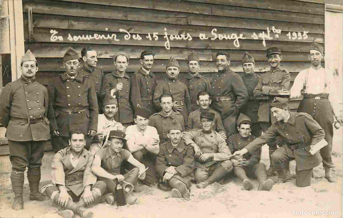 Cartes Postales: France - 33 - Camp de Souge - Carte Photo de Soldats en Septembre 1935 - Anim&eacute;e - Militaria - CPA -