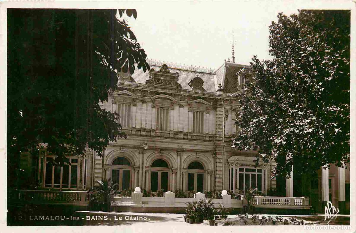 Cartes Postales: France - 34 - Lamalou les Bains - Le Casino - CPSM format CPA - Oblit&eacute;ration ronde de 1936 - Voir Sc