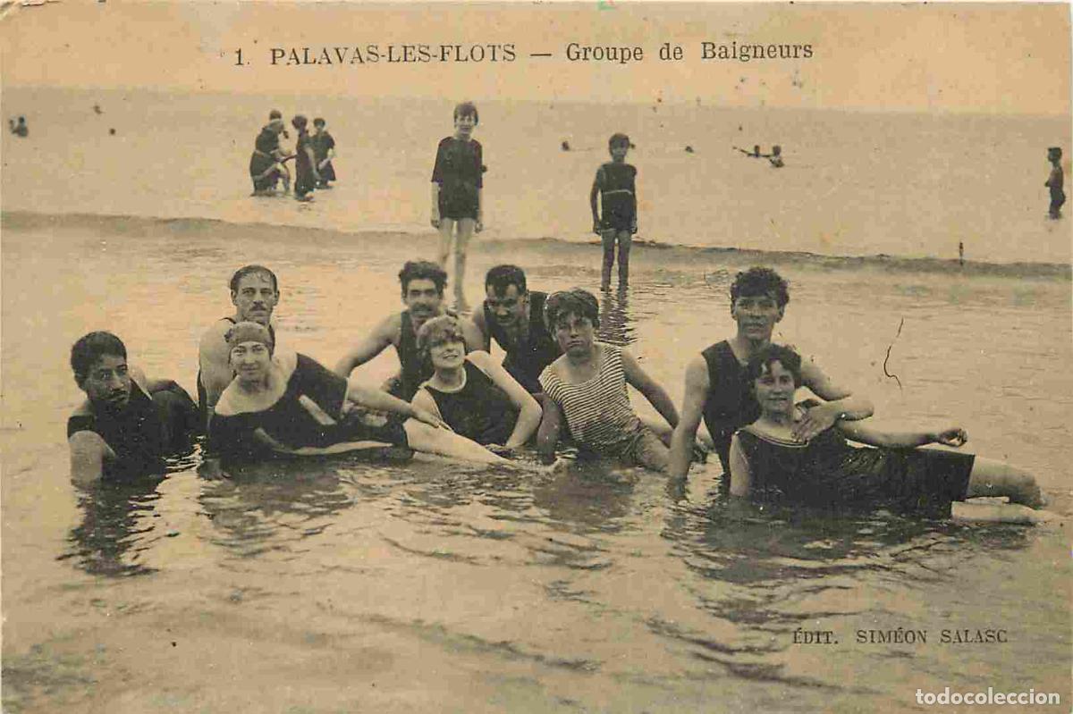 Postkarten: France - 34 - Palavas les Flots - Groupe de Baigneurs - Anim&eacute;e - Baigneuse - CPA - Voir Scans Recto-