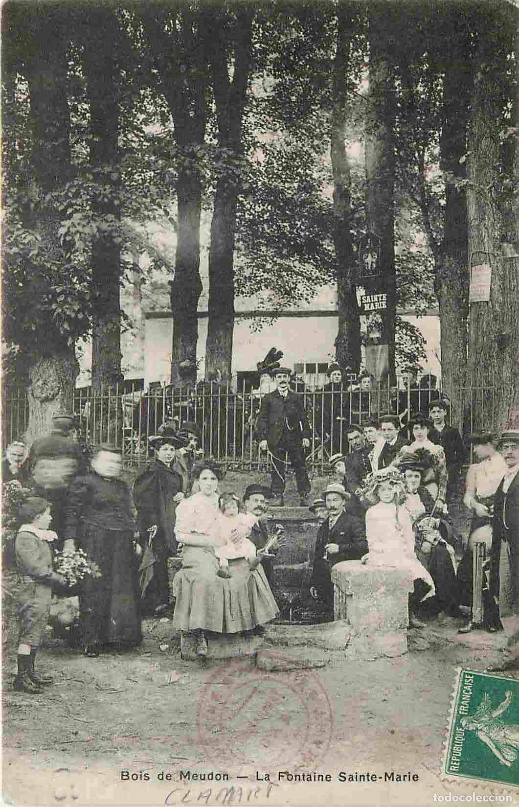 Cartes Postales: France - 85 - Meudon - Bois de Meudon - La Fontaine Sainte-Marie - Anim&eacute;e - CPA - Oblit&eacute;ration ronde