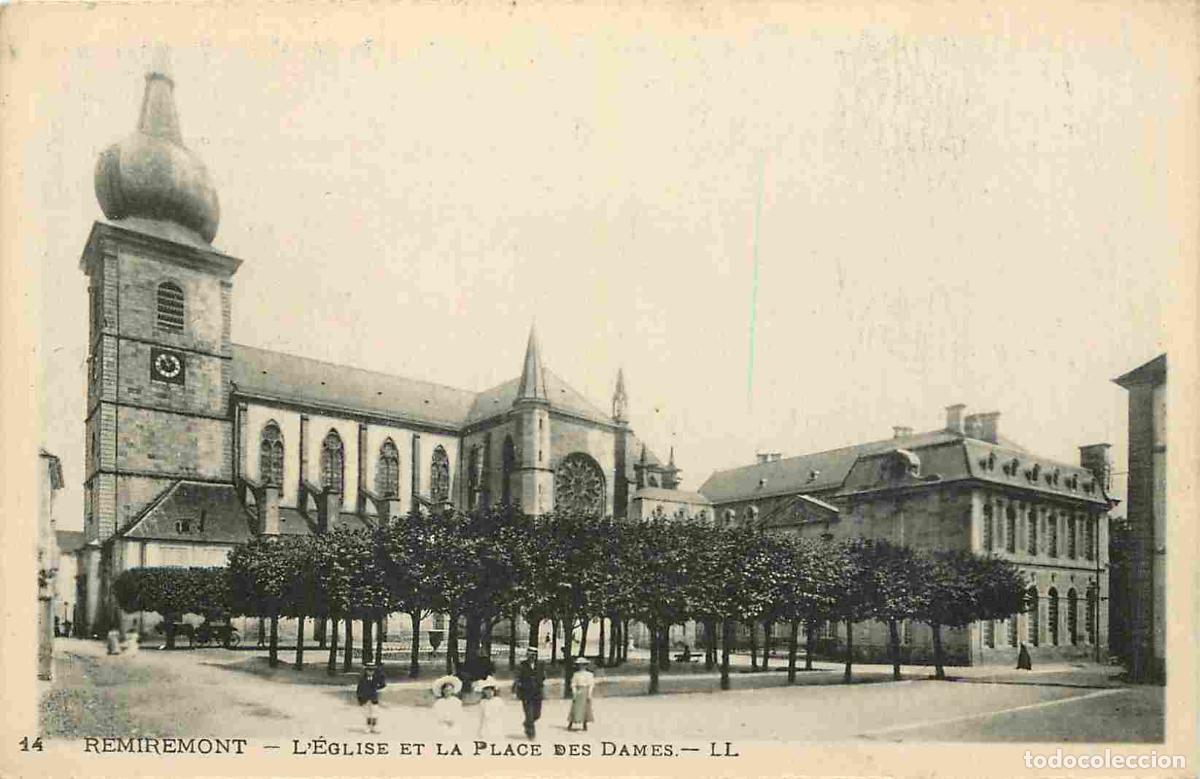 Cartes Postales: France - 88 - Remiremont - Eglise et Place des Dames - Anim&eacute;e - CPA - Voir Scans Recto-Verso