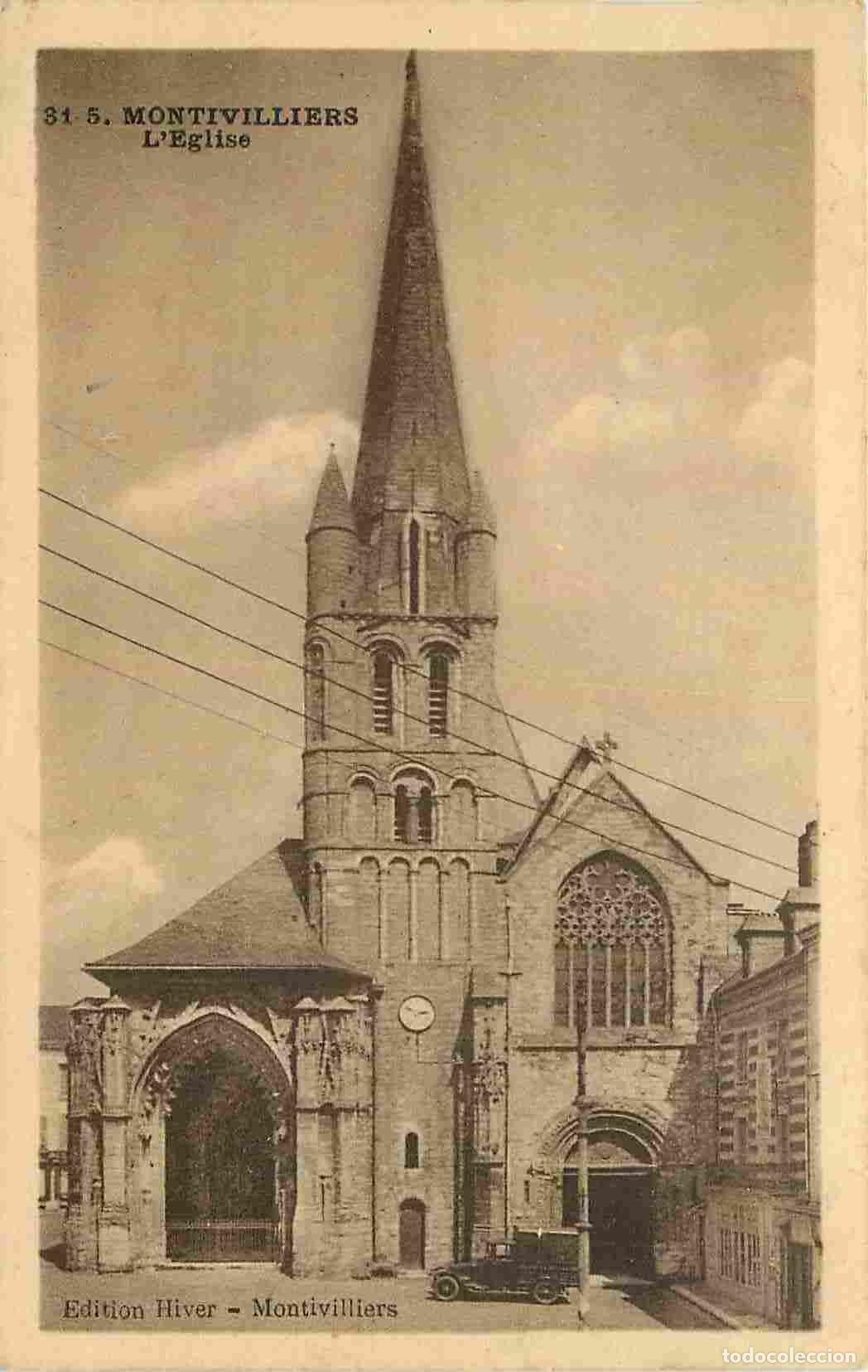 Cartes Postales: France - 76 - Montivilliers - L'Eglise - CPA - Oblit&eacute;ration ronde de 1935 - Voir Scans Recto-Verso