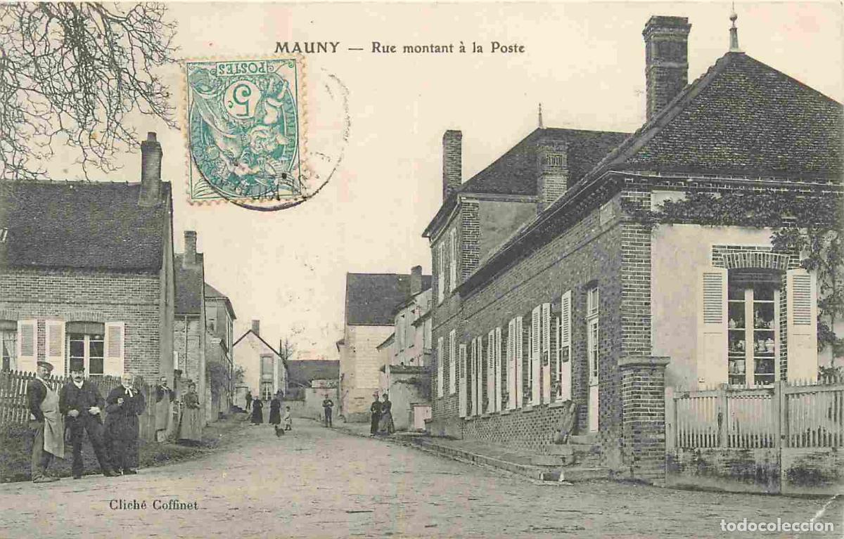 Cartes Postales: France - 76 - Mauny - Rue montant &agrave; la Poste - Anim&eacute;e - CPA - Oblit&eacute;ration ronde de 1916 - Voir Scan